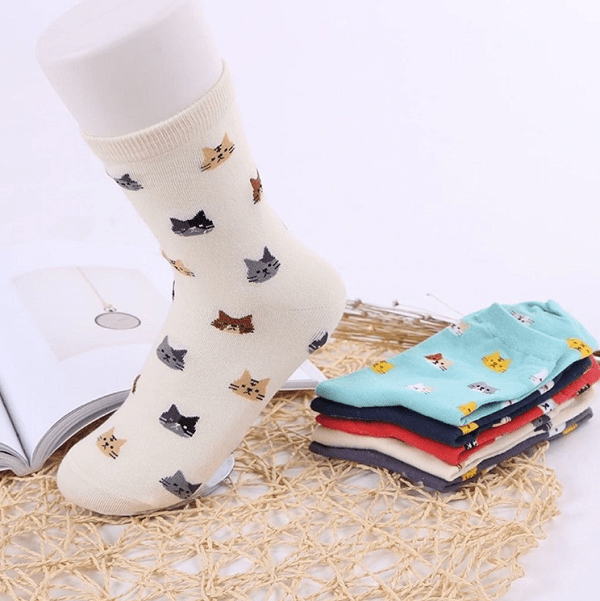 Maxim Regeren Raap Katten sokken tiny cats | 5 kleuren - OPZNKOP store